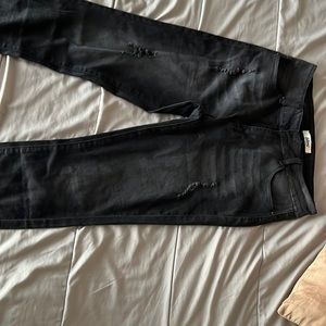 Black ripped skinny jeans from fashion Nova